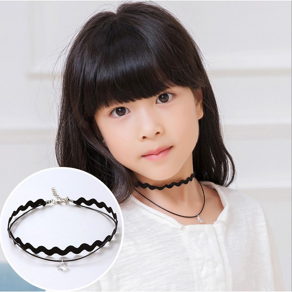 Bộ 4 vòng cổ Choker cho bé gái