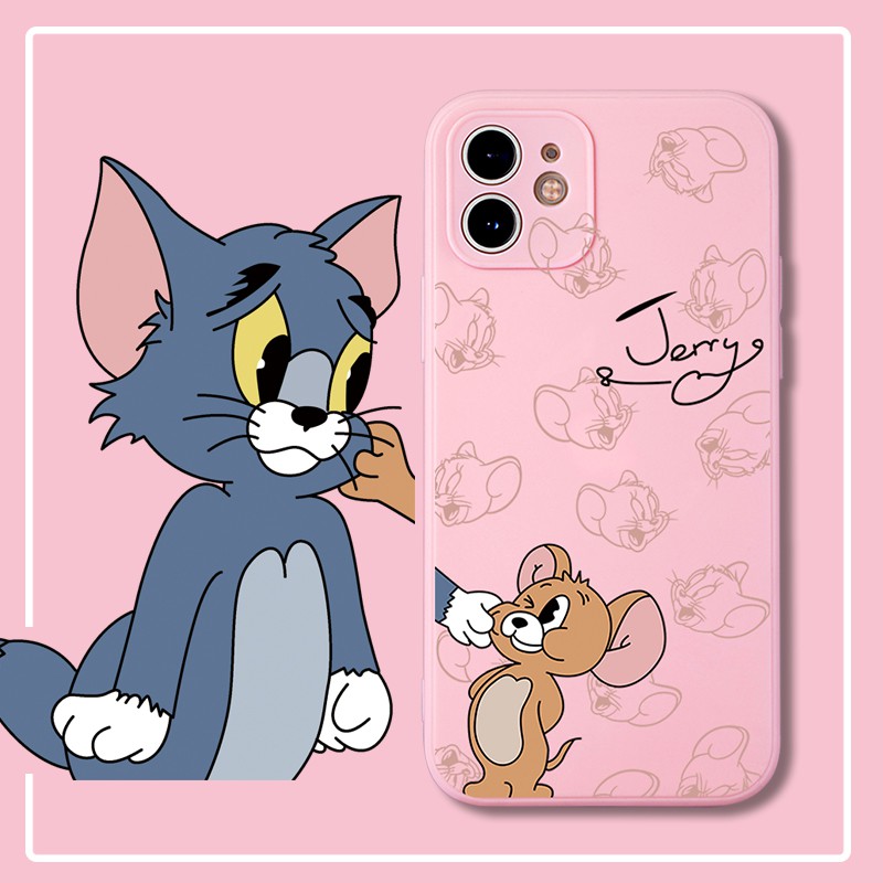 Ốp Lưng IPhone vuông Họa Tiết Tom & Jerry 6/6s/6plus/6splus/7/8/7plus/8plus/x/xs/xs max/11/11pro max/12/12pro max BVC572