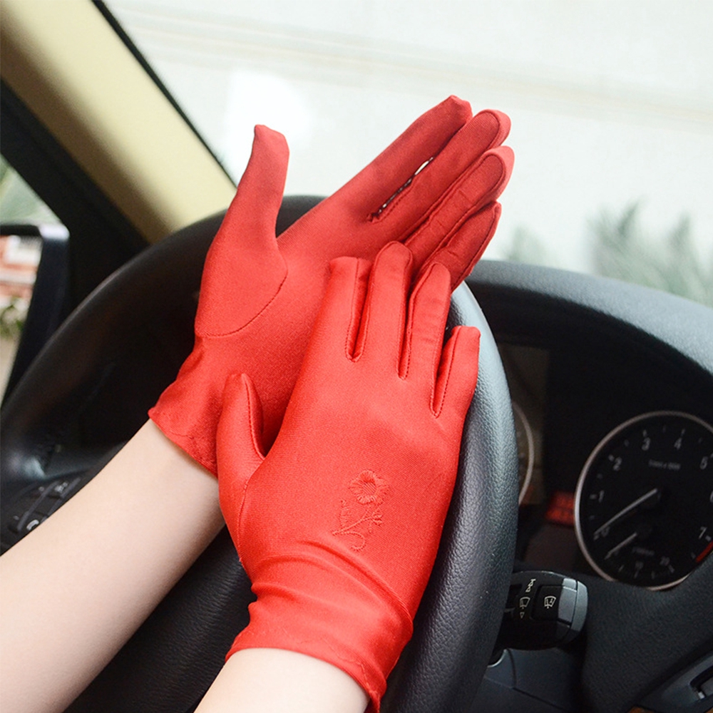 Găng Tay Chống Tia Uv Thêu Hoa Thời Trang Cho Nữ