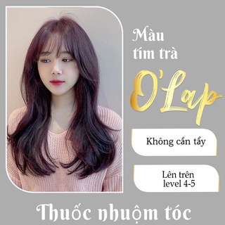 Thuốc nhuộm tóc tím trà không cần tẩy tại nhà giá rẻ chính hãng OLAP OL27