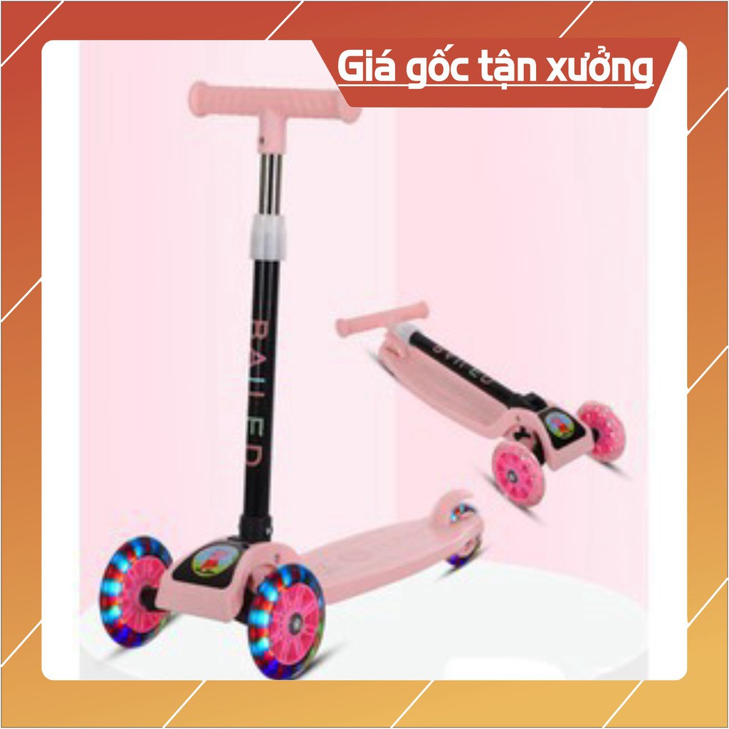 Scooter - Xe trượt Scooter 3 bánh có bánh xe phát sáng cho bé yêu, xe cho bé