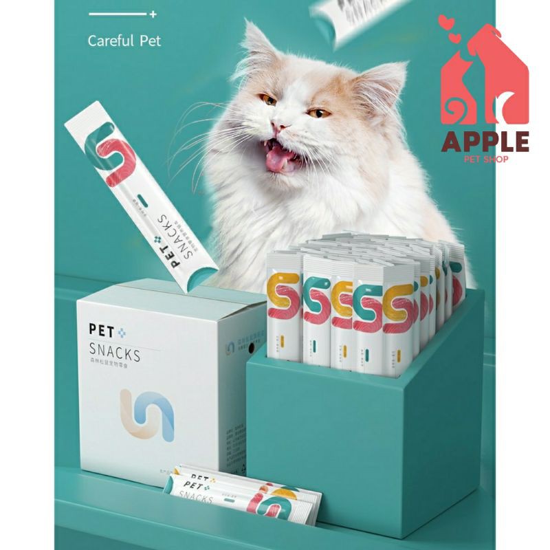 [PET SNACKS] [COMBO 10 GÓI] Soup thưởng cho mèo gói 15gr đầy đủ 9 vị