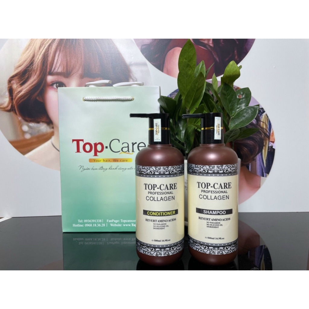 Cặp Dầu Gội - Xã TOP-CARE-ARGAN-OIL 500MLx2