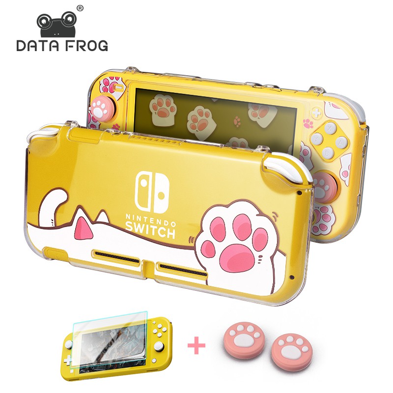 Data frog animal hard protection case cho nintendo switch lite console vỏ bảo vệ trong suốt cho ns switch lite