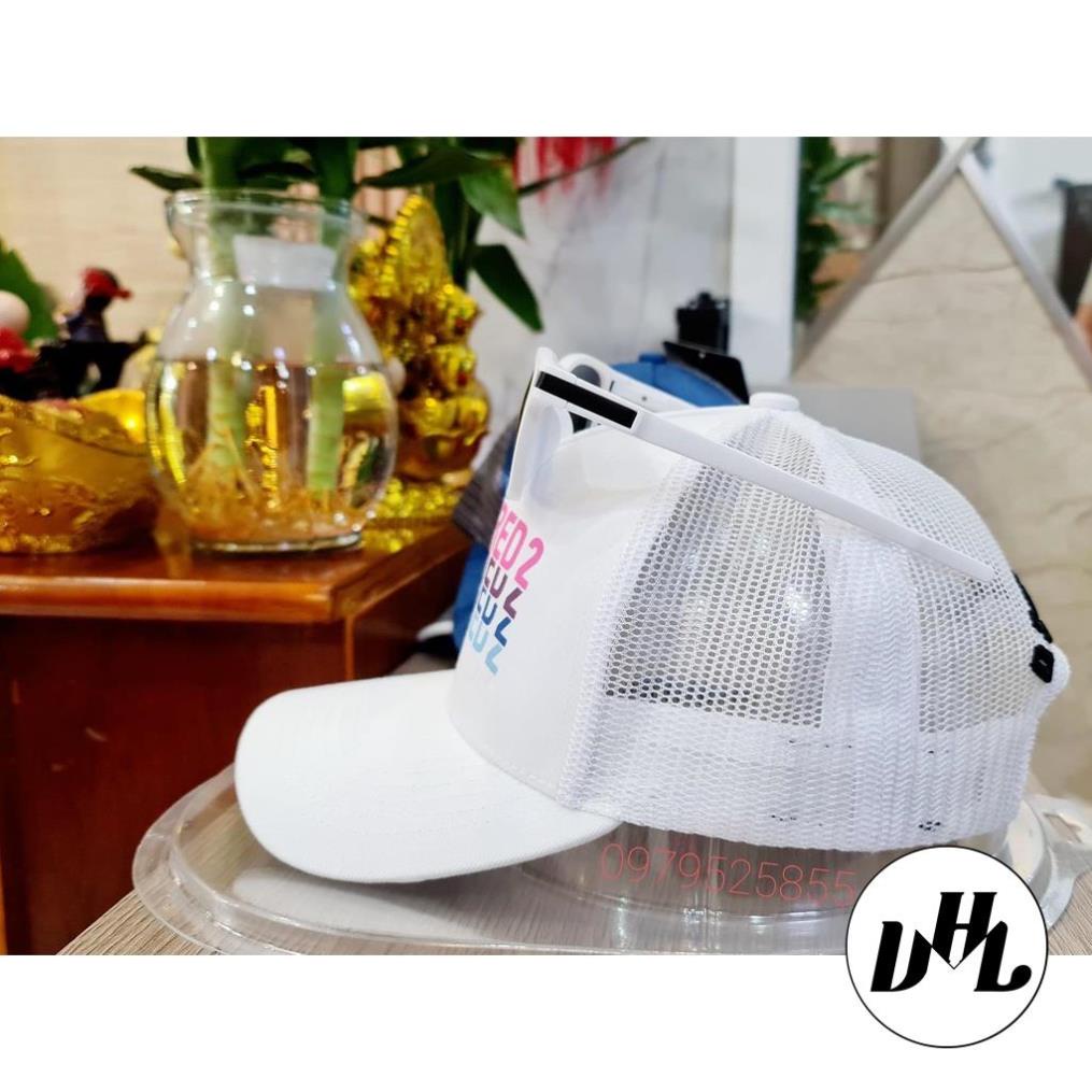 (Hàng VNXK) Nón kết, mũ lưỡi trai HÀNG HIỆU DSQUARED2 vải KAKI nhập khẩu thời trang (Ảnh thật)