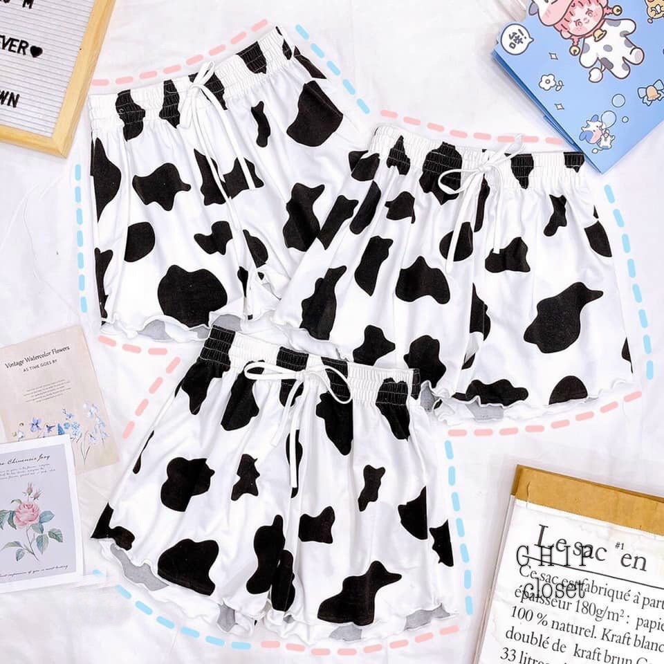 Quần Short thun xòe nhiều hoạ tiết cạp chun, Quần ngủ vải cotton mịn mát co giãn QS0755 - NhiNhi Shop | WebRaoVat - webraovat.net.vn