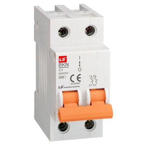 Cầu dao điện (APTOMAT) Át tép 2 Pha MCB LS BKN 2P 50-63A 6kA