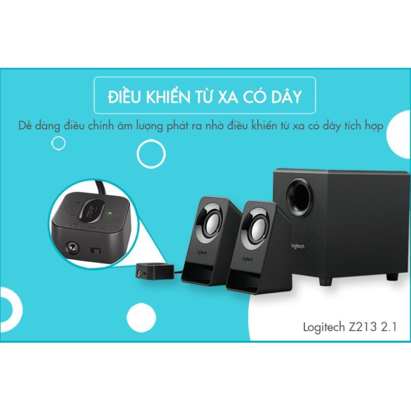 Loa vi tính Logitech Z213 Compact Speakers 2.1 - Chính hãng