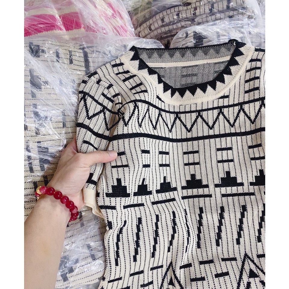 Váy đầm nữ len cao cấp đẹp dáng ngắn quảng châu