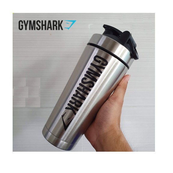 STAINLESS SHAKER GYMSHARK - Bình lắc Kim loại siêu bền Gym shark