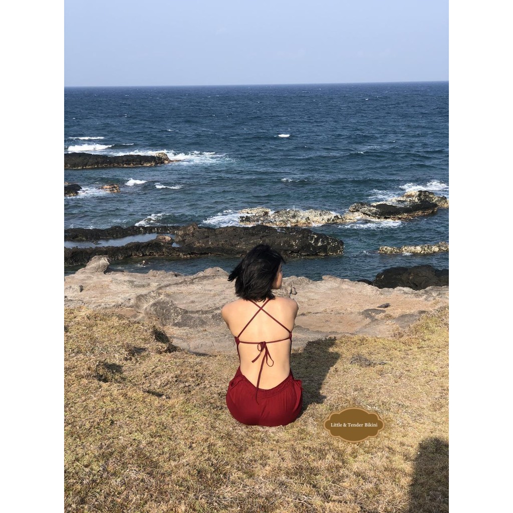 [ẢNH FEEDBACK KHÁCH] Bikini đỏ đô tôn dáng form ĐẸP