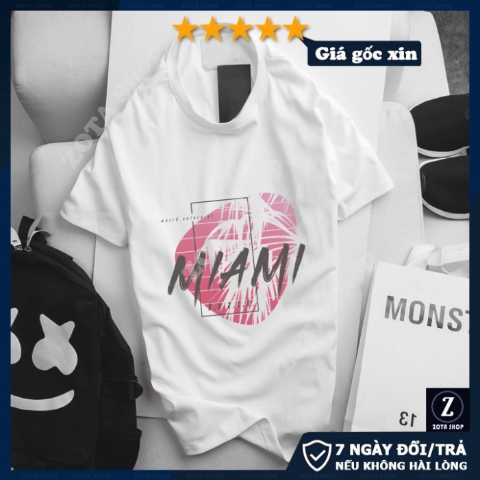 HÀNG CAO CẤP - Áo thun nam cộc tay❤️ Freeship 50K❤️ Kiểu dáng thể thao Miami CZ55 - hàng cao cấp