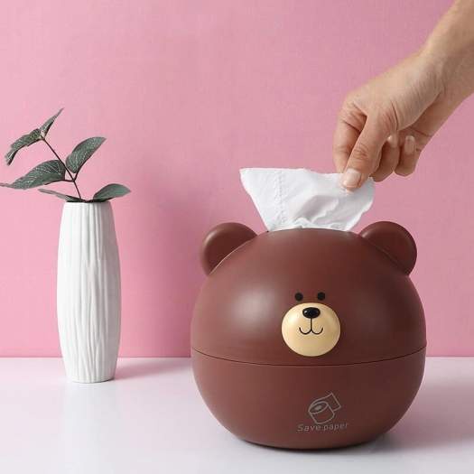 Hộp đựng giấy ăn để bàn hình chú gấu siêu xinh và đáng yêu - tiện lợi- Giá Sỉ .