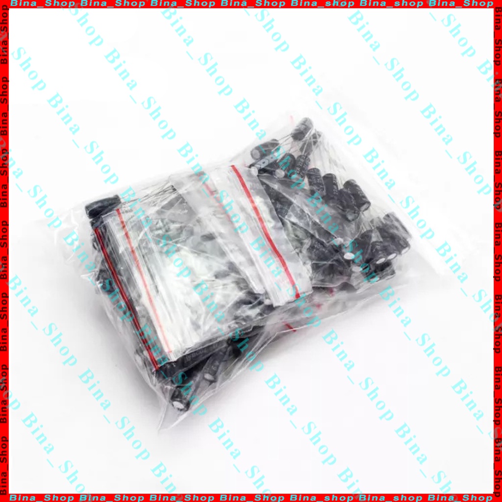 120 tụ điện 16V/50V 12 giá trị 0,22μf /0,47μf /1μF/2.2μf /4.7μf /10μf /22μf /33μf /47μf /100μf /220μf /470μf