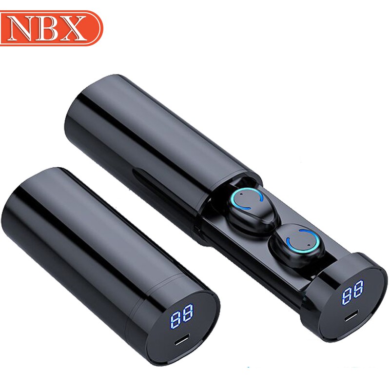 NBX F9-6 TWS Bluetooth headset 5.0 wireless waterproof cylindrical shape