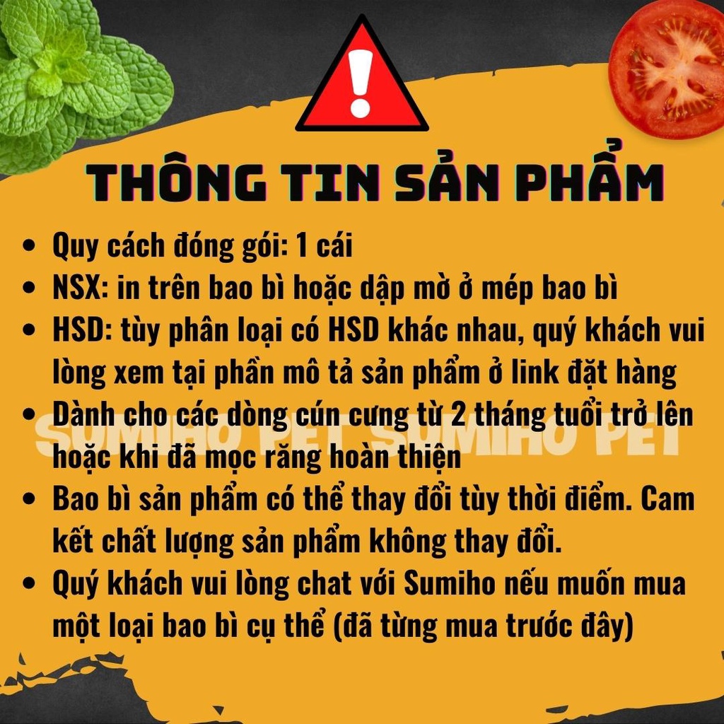 Xương gặm sạch răng cho chó (xương bánh chè, sụn gối, cổ vịt sấy) xương thưởng cho chó