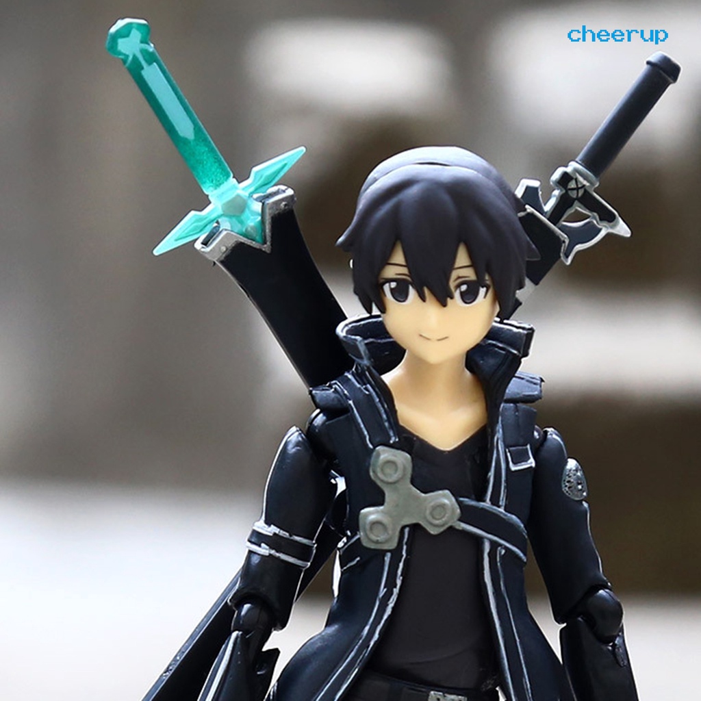 cpmx_Figure Model Anime Sword Art Online Action Asuna Kirito Kiriko Asada Shino PVC Cartoon Miniature Display Mold for Kids