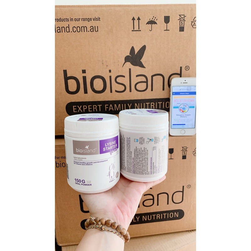 (Date 02/2025) Bột Lysine Bio Island Lysine Úc cho bé