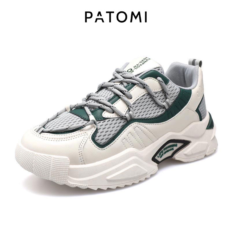 Giày thể thao nam chính hãng PATOMI, giày sneaker nam phong cách Ulzzang tăng chiều cao cho nam–G383