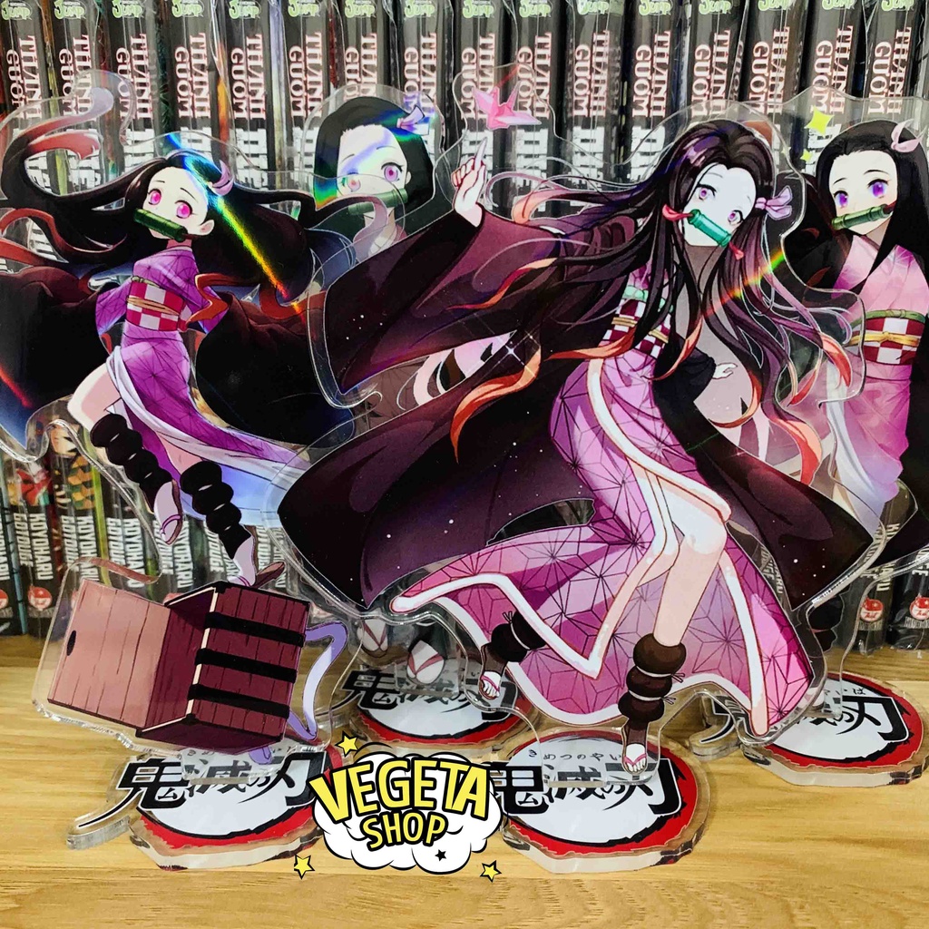 Mô Hình Tượng Standee Acrylic Mica 2 mặt Thanh Gươm Diệt Quỷ - Kimetsu No Yaiba - Tanjiro Nezuko Zenitsu Muichiro Tokito