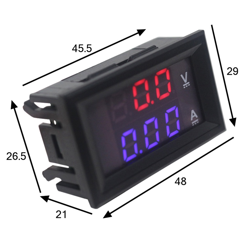 Bộ 2 Đồng Hồ Đo Vôn Kế Kỹ Thuật Số dc 0-100v 10a 50a 100a