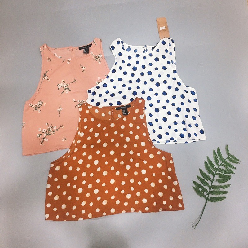 áo croptop FOREVER21 sát nách xuất xịn