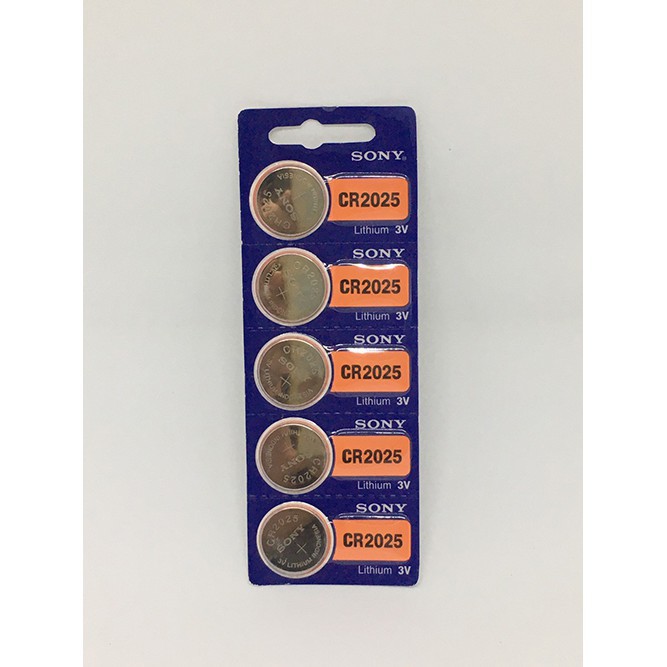 Vỉ 5 viên Pin SONY CR2032 CR2025 CR2016 Lithium 3V