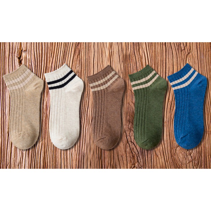Vớ nam cổ ngắn, tất nam ngắn cổ của Hung Tubes cotton thoáng khí