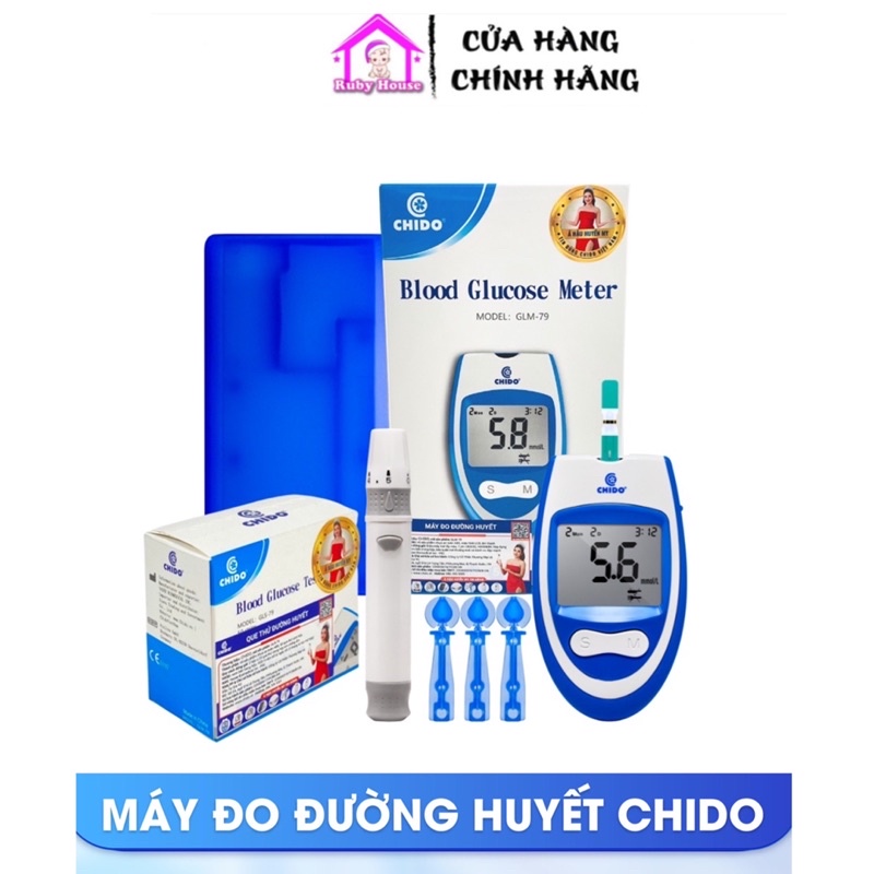 Máu đo đường Chido công nghệ Nhật Bản bảo hành 5 năm