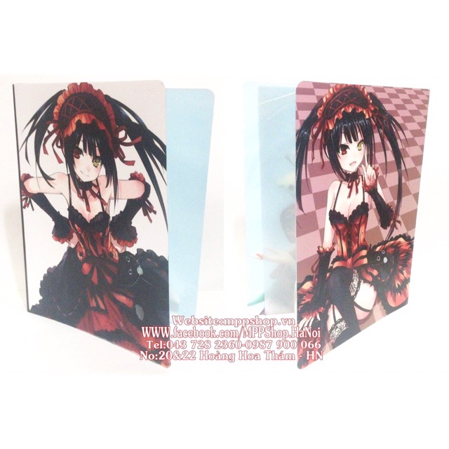 Kẹp để bài kiểm tra giấy tờ kurumi date a live 30 lá để được 60 bài , ảnh