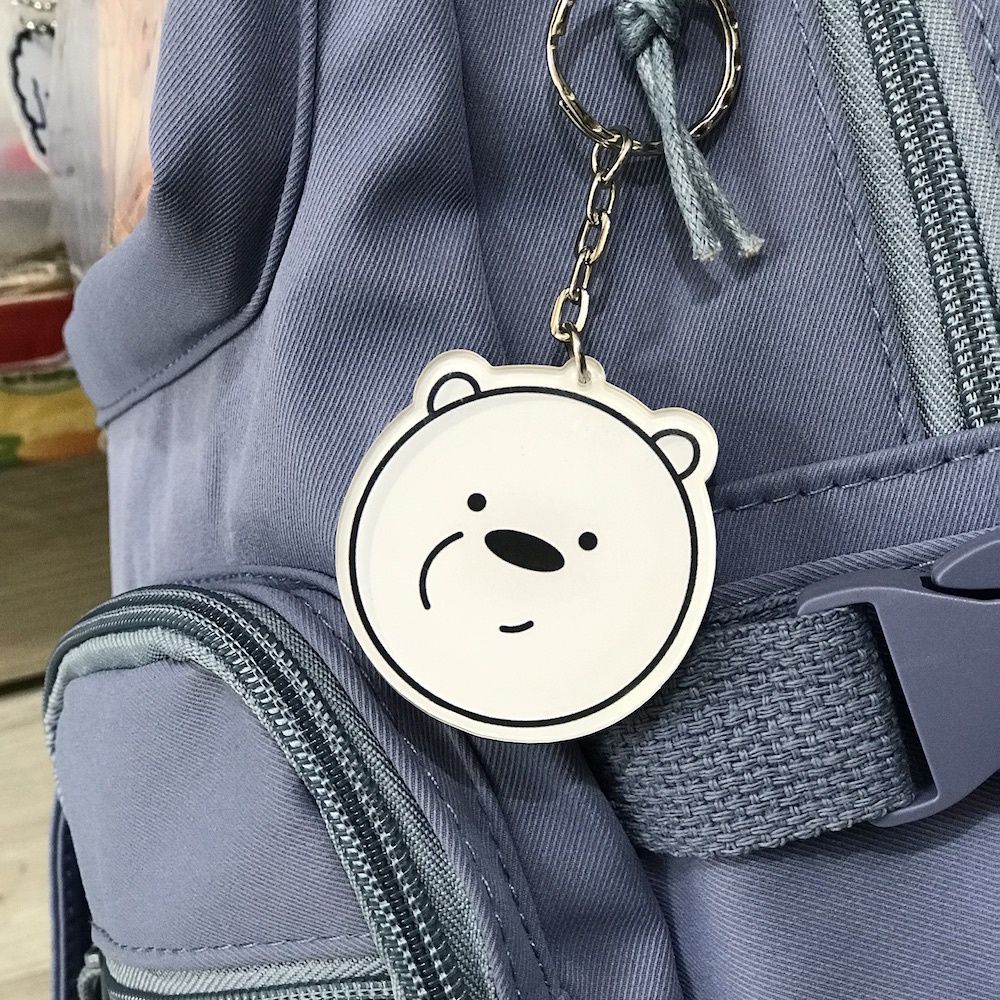 Móc Khóa 3 Con Gấu Bản Nhựa Nhân Vật We are Bear Cao Cấp