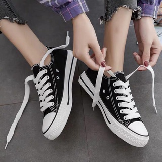 Giày MWC 0167 - Giày Thể Thao Nữ Vải Canvas, Giày Sneaker Đế Thấp Năng Động Cá Tính