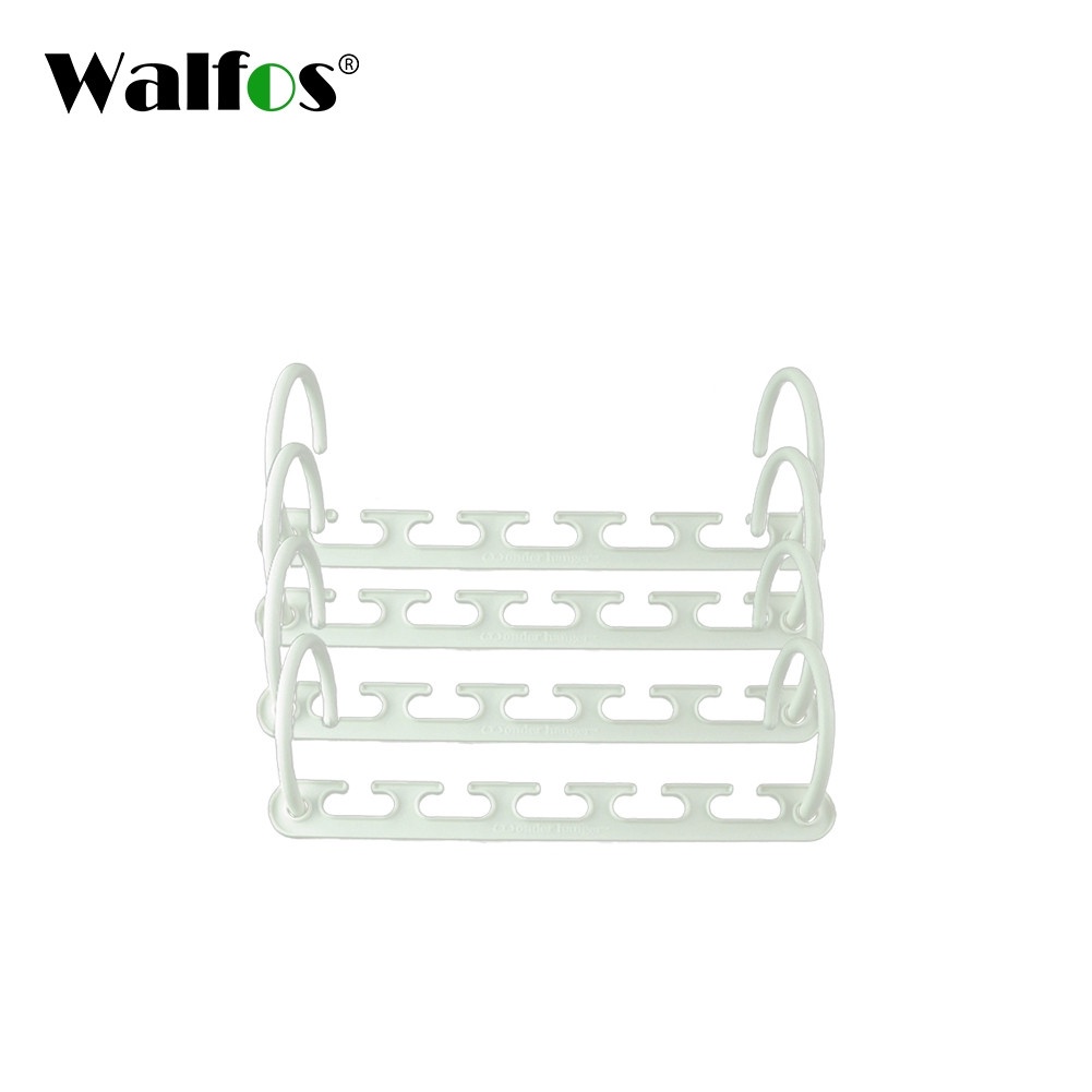 Móc treo đồ Walfos bằng nhựa có 2 màu tiết kiệm không gian