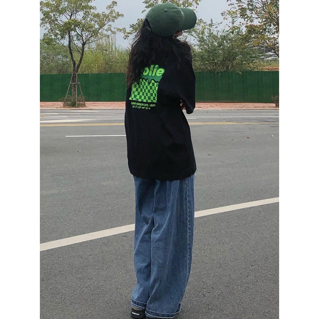 Áo thun Xiaozhainv tay ngắn dáng rộng phong cách Hàn Quốc thời trang mùa hè cao cấp cho nữ