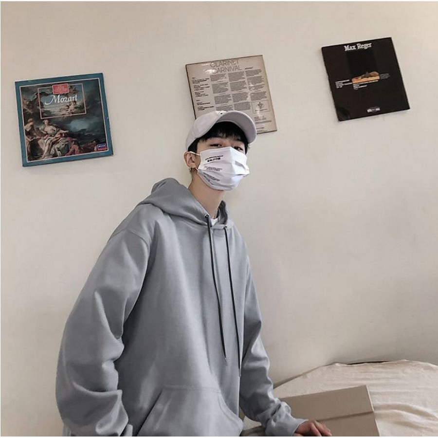 [Mã FAMALLT5 giảm 15% đơn 150K] Áo hoodie trơn MĐ A858 xám