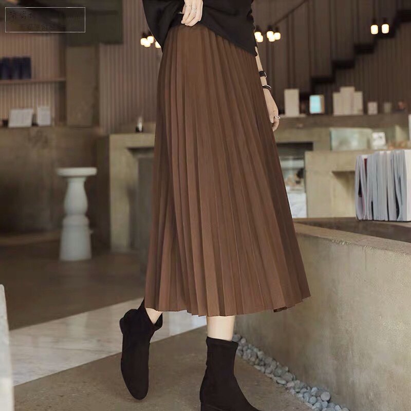 Chân Váy Xếp Ly Dài, Váy Nữ Dập Ly Dài Dáng Hàn [FREESHIP]Cạp Cao Nên Tôn Dáng Dã Man,Kiểu Dáng Xếp Ly Thần Thánh ANIEST | BigBuy360 - bigbuy360.vn