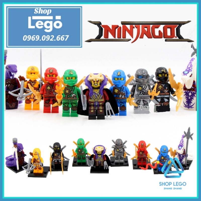Xếp hình Ninjago: Master of Spinjitzu đại chiến tộc rắn Pythor Chen Lego Minifigures Xinh X0118