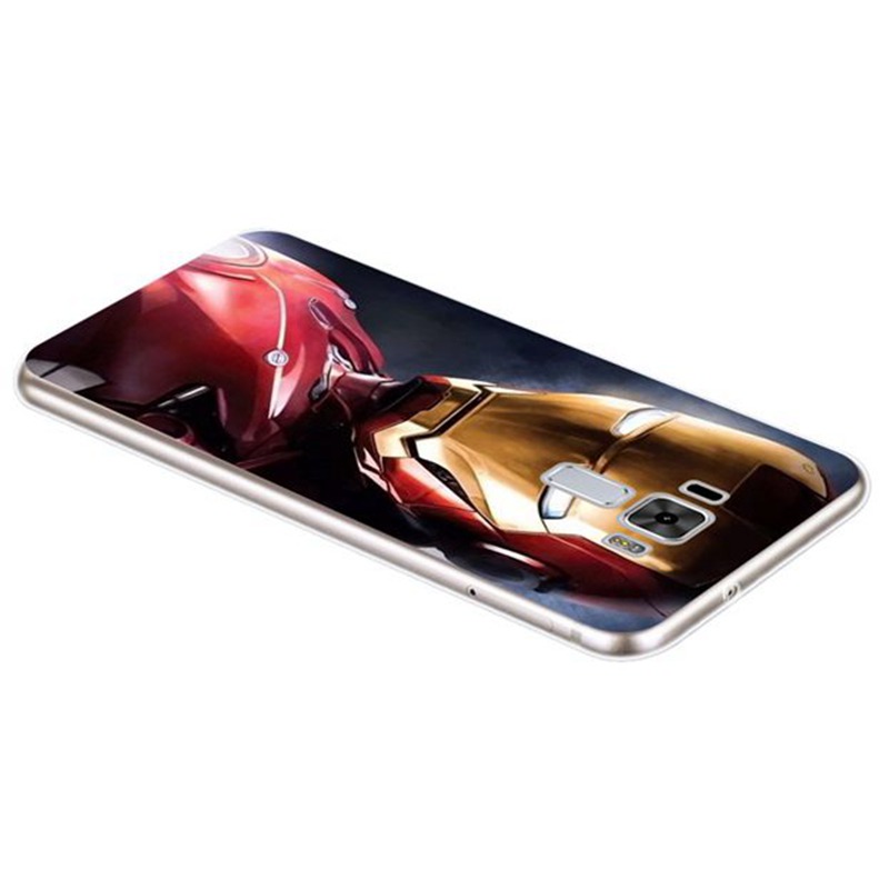 Ốp silicon Mềm In Hình Biệt Đội Siêu Anh Hùng Cho Asus Zenfone 2 3 4 Laser Selfie Max Pro Plus M1 M2