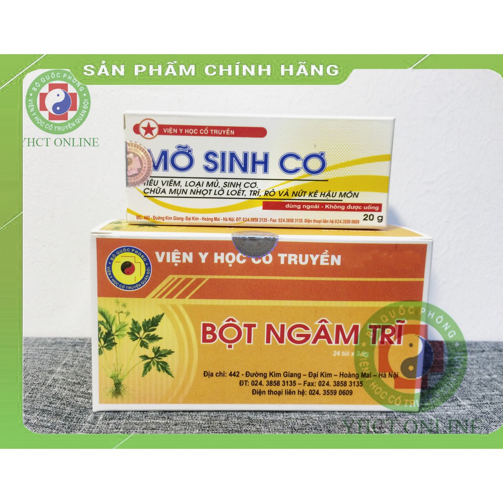 Mỡ sinh cơ - bột ngâm trĩ