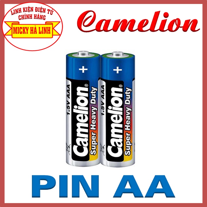 2 Viên Pin tiểu Camelion, PIN Camerlion AA (chọn pin tiểu AA và pin đũa AA) Pin 2A