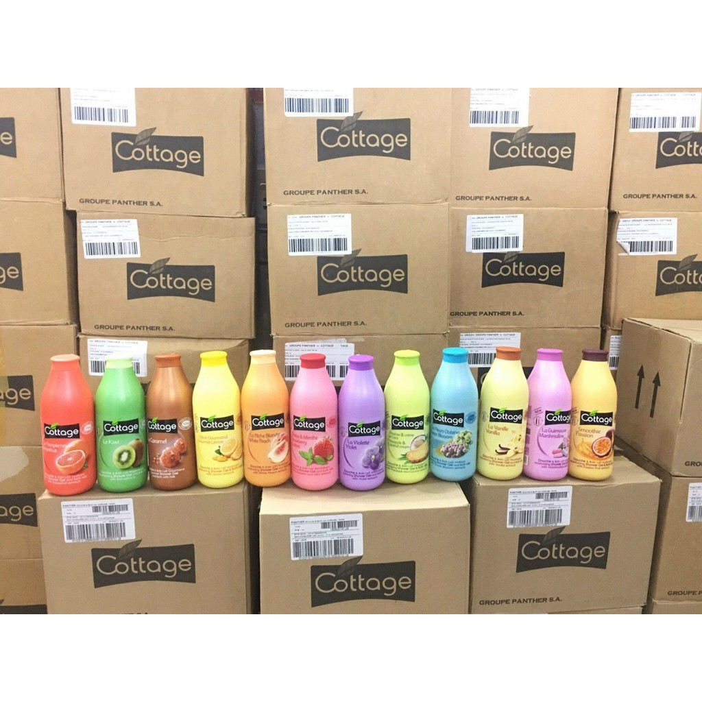 Sữa Tắm Dưỡng Trắng Da Cottage 750ml Pháp