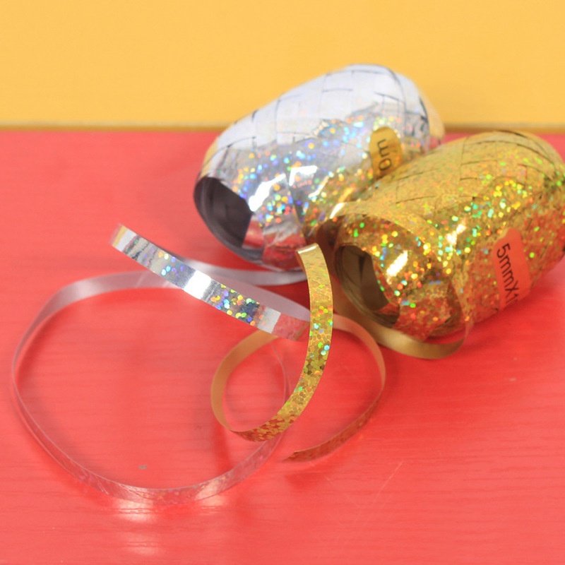 1 Cuộn Dây Ruy Băng Trang Trí Bong Bóng 5mm * 10m