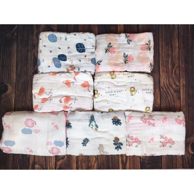 Chăn sợi tre Aden 4 lớp  hàng chính hãng