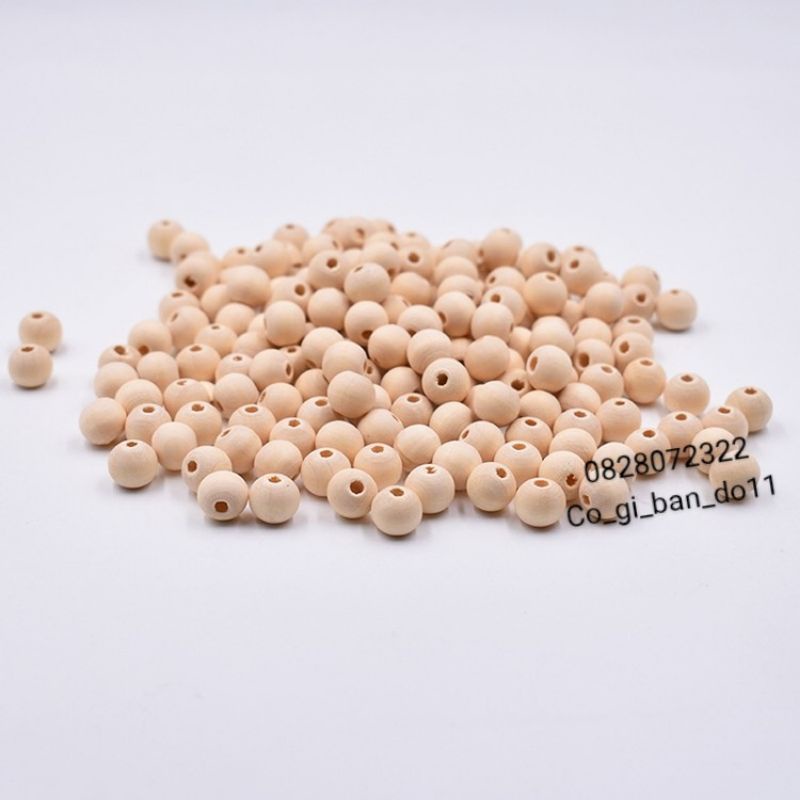 Hạt Gỗ Tròn 10mm &amp; 12mm.