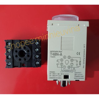 Timer T48N-A HANYONG ( Rơ le thời gian T48N)