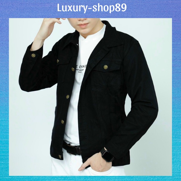 Áo khoác jean ☘️FREESHIP☘️ áo khoác nam cao cấp thời trang Luxury-Shop89 AKLQ05