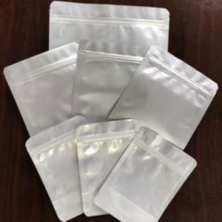 100g (1 lạng) Túi zip zipper BẠC 1 MẶT TRONG