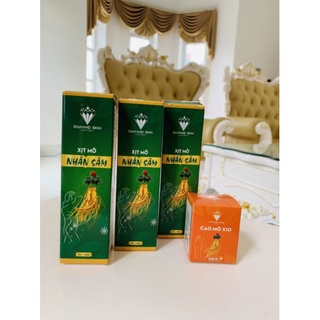 Xịt tan mỡ nhân sâm dimond skin tặng 1 cao tách mỡ x10