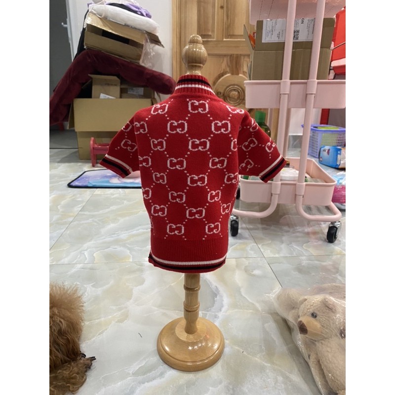 Áo len Cardigan cho thú cưng