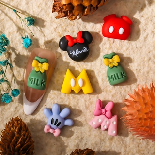 Phụ Kiện Trang Trí Móng Tay Hình Chuột Mickey Nhiều Màu Sắc